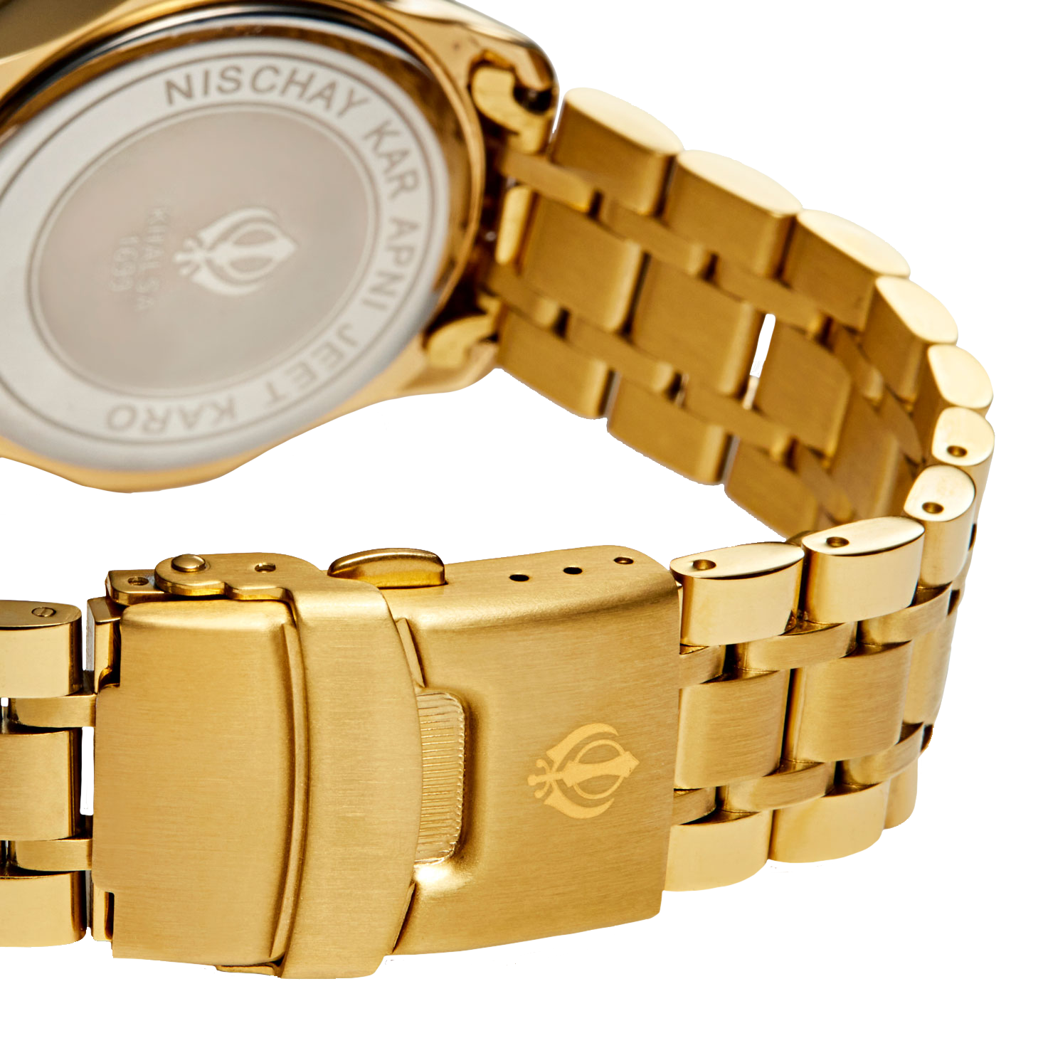 The Khanda Sahib is molded into the case back and with it, a powerful and rich history