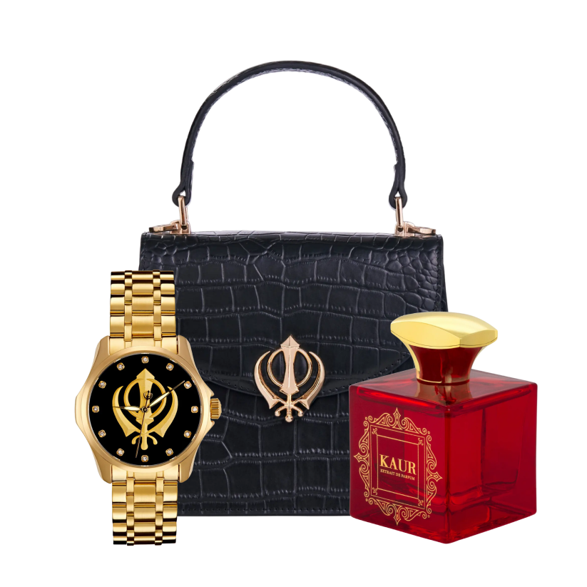 Heritage Watch, Handbag & Kaur Perfume Bundle