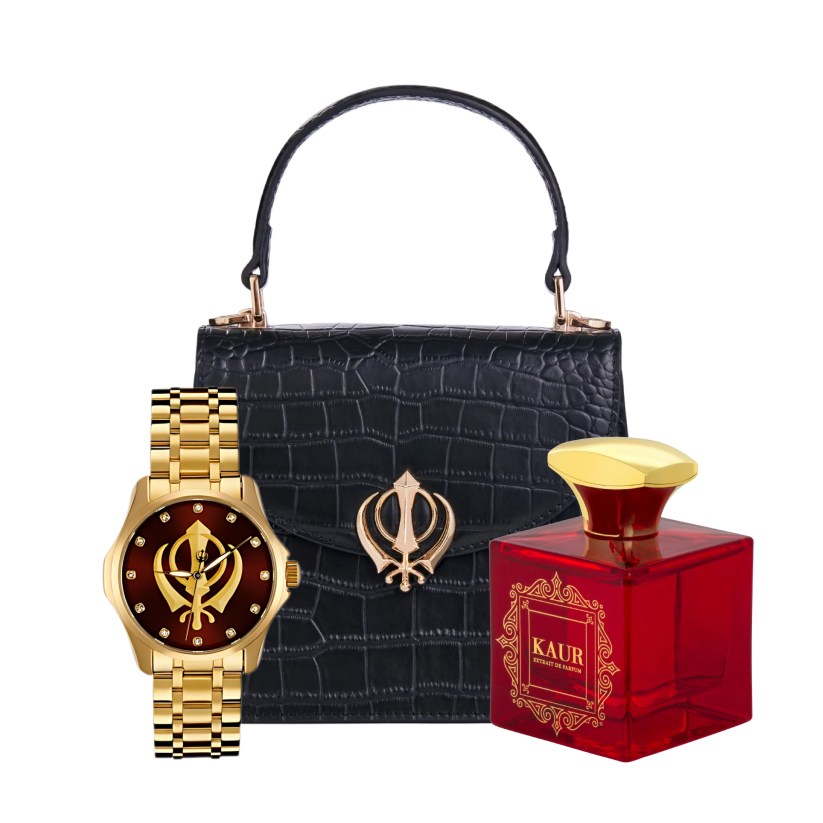 Heritage Watch, Handbag & Kaur Perfume Bundle