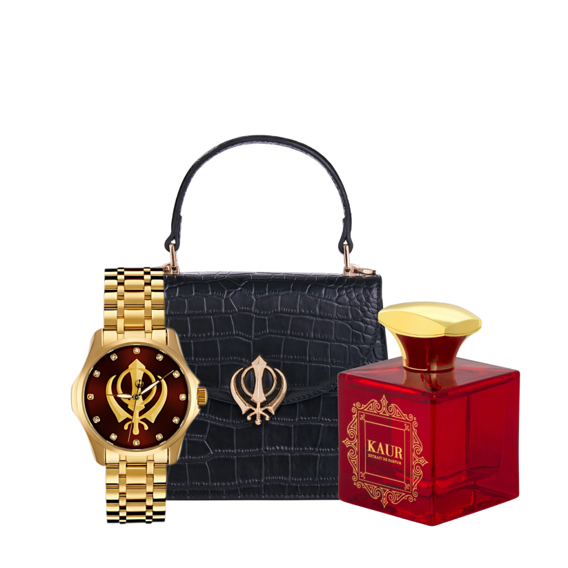 Heritage Watch, Handbag & Kaur Perfume Bundle