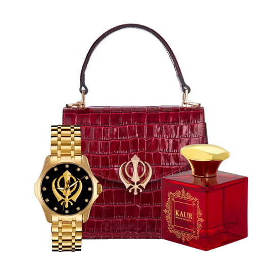 Heritage Watch, Handbag & Kaur Perfume Bundle