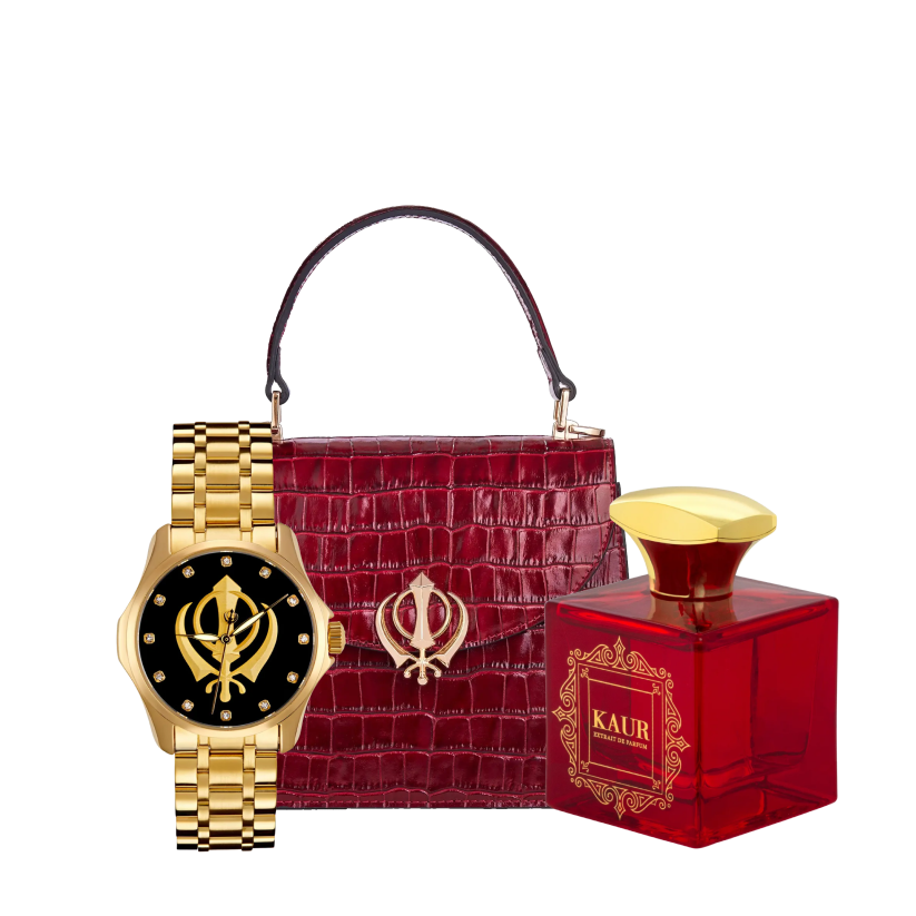 Heritage Watch, Handbag & Kaur Perfume Bundle
