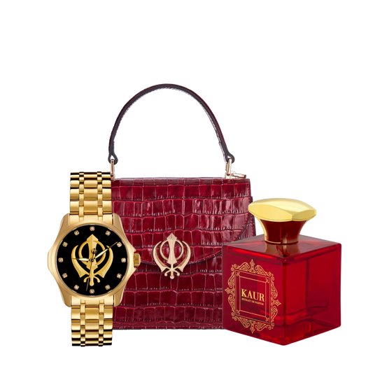 Heritage Watch, Handbag & Kaur Perfume Bundle