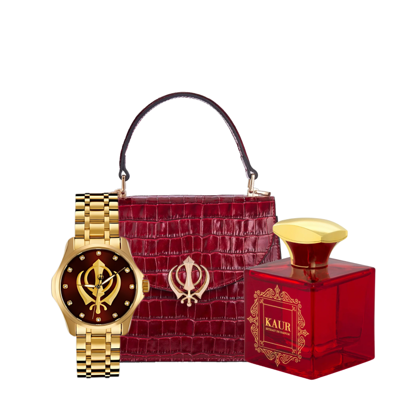 Heritage Watch, Handbag & Kaur Perfume Bundle