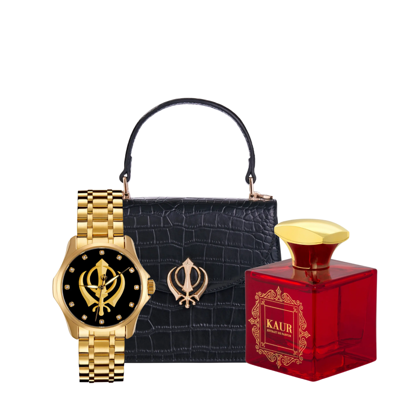 Heritage Watch, Handbag & Kaur Perfume Bundle