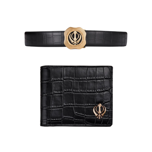 Khalsa Vegan Belt and Wallet Set - House of Khalsa