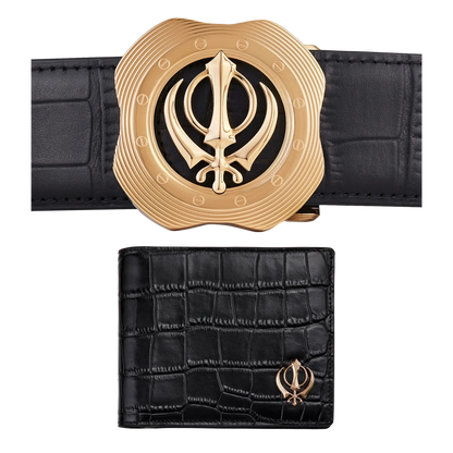 Khalsa Vegan Belt and Wallet Set - House of Khalsa