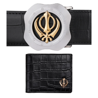 Khalsa Vegan Belt and Wallet Set - House of Khalsa