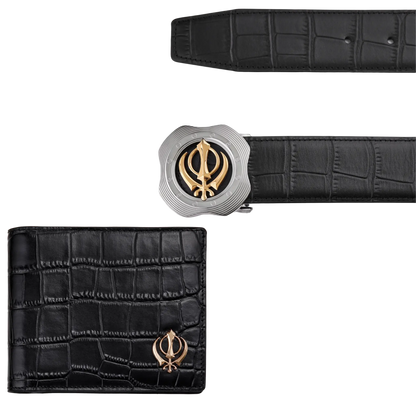 Khalsa Vegan Belt and Wallet Set - House of Khalsa