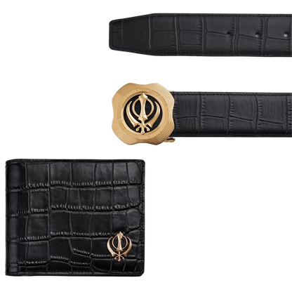 Khalsa Vegan Belt and Wallet Set - House of Khalsa