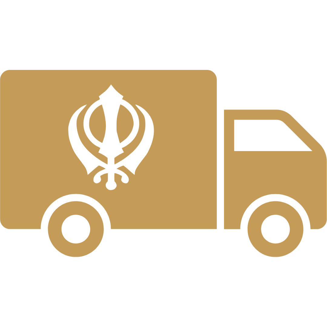 Truck icon with Khanda logo