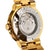 House of Khalsa Gold Black Sea Tiger Luxury Divers Watch with Khanda Symbol, Luminous Dial, and Sapphire Glass