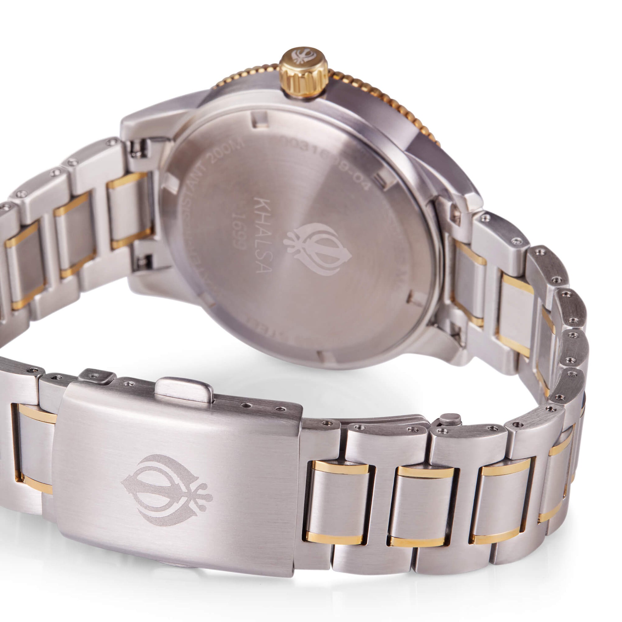 House of Khalsa Swiss-made Luxury Sports Lady Diver Kaur Sikh Watch with Khanda Symbol and Pearl Dials