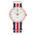 House of Khalsa IMMORTAL Gold White Sikh Watch with Khanda Symbol, Sun Dial and Colorful Strap - Elegant and Stylish